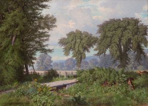 Landscape by William Trost Richards Oil Painting