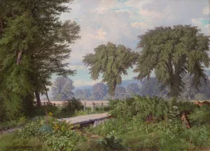 Landscape by William Trost Richards Oil Painting