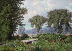 Landscape by William Trost Richards Oil Painting