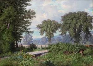 Landscape by William Trost Richards Oil Painting
