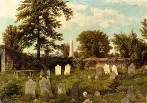 Leverington Cemetery by William Trost Richards Oil Painting