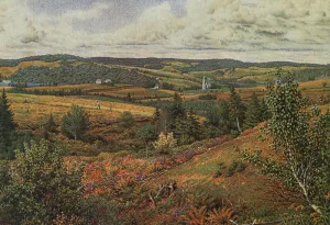Long Pond, Foot of Red Hill by William Trost Richards Oil Painting