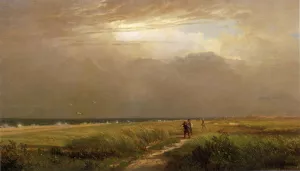 Men on the Shore by William Trost Richards Oil Painting