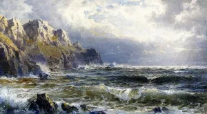 Moye Point, Guernsey, Channel Islands by William Trost Richards Oil Painting