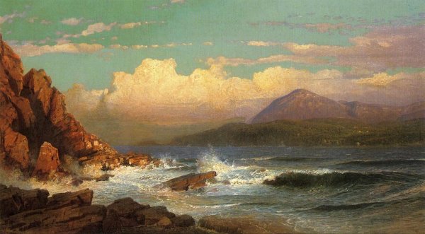 Main Product Photo of Mt. Desert, Maine Painting by William Trost Richards