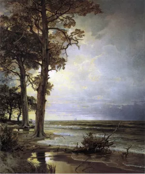 Near Atlantic City, New Jersey by William Trost Richards Oil Painting