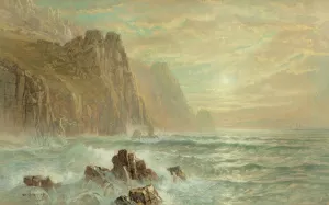 Near Lands End, Cornwall by William Trost Richards Oil Painting