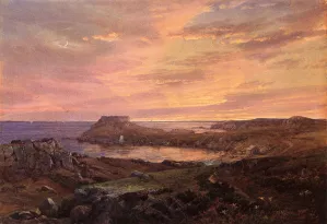 Old Fort at Conanicut, Rhode Island Oil painting by William Trost Richards