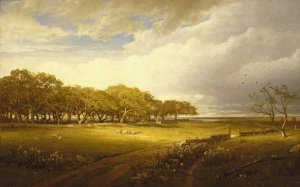 Old Orchard at Newport by William Trost Richards Oil Painting