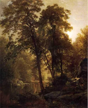 On the Wissahickon by William Trost Richards Oil Painting