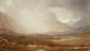 Passing Storm, Isle of Skye, Scotland by William Trost Richards Oil Painting