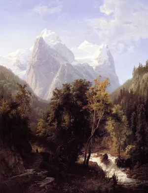 Path Through the Mountains by William Trost Richards - Oil Painting Reproduction