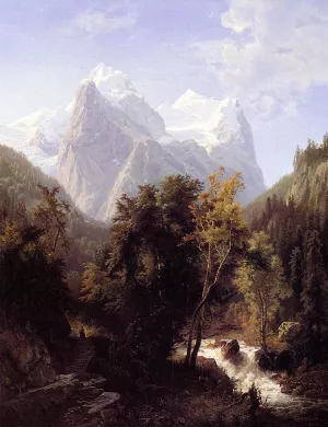 Path Through the Mountains Oil painting by William Trost Richards