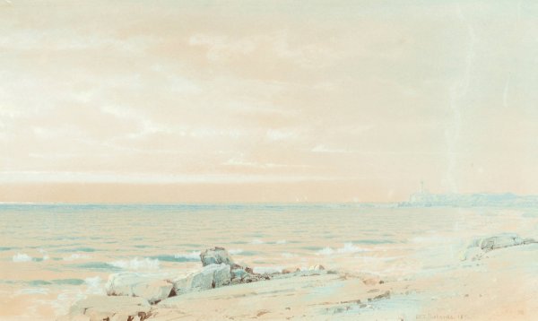Main Product Photo of Point Judith  Painting by William Trost Richards