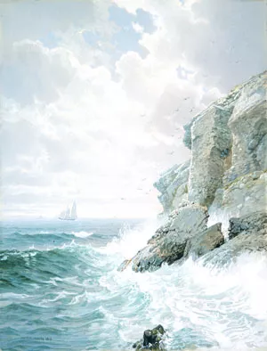 Purgatory Cliff by William Trost Richards - Oil Painting Reproduction