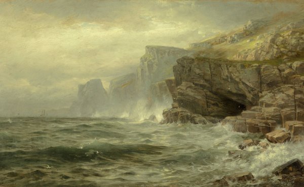 Main Product Photo of Rock Bound Coast  Painting by William Trost Richards