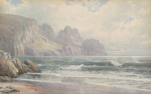 Rocky Coastline by William Trost Richards Oil Painting