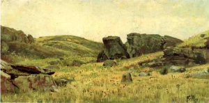 Rocky Hillside Oil painting by William Trost Richards