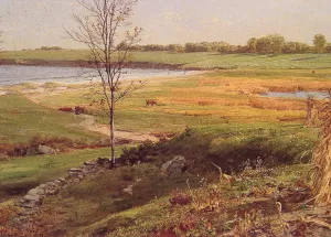 Salt Marsh by the Sea by William Trost Richards - Oil Painting Reproduction