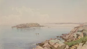 Scene on Narragansett Bay  by William Trost Richards Oil Painting