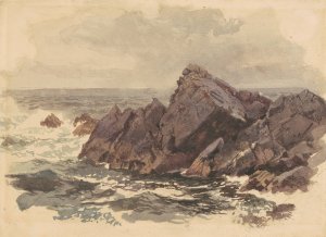 Seascape with Rocks by William Trost Richards Oil Painting