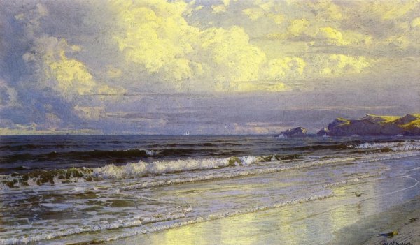 Main Product Photo of Second Beach, Newport Painting by William Trost Richards