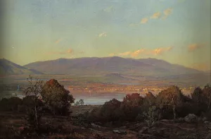 Sundown at Centre Harbour, New Hampshire by William Trost Richards - Oil Painting Reproduction