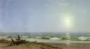 Sunlight on the Shore Oil painting by William Trost Richards