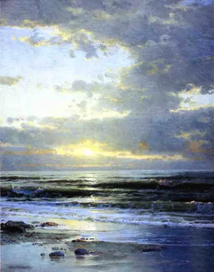 Sunrise on the Beach by William Trost Richards Oil Painting