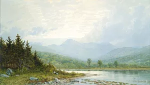 Sunset on Mount Chocorua, New Hampshire by William Trost Richards - Oil Painting Reproduction