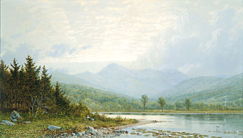 Main Product Photo of Sunset on Mount Chocorua, New Hampshire Painting by William Trost Richards