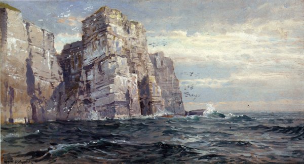 Main Product Photo of The Bird Stacks Painting by William Trost Richards