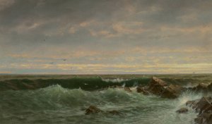 The Evening Sea, Brigantine, Shoals by William Trost Richards Oil Painting