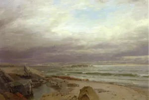 The Lions of Cornwall painting by William Trost Richards