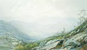 The Mount Washington Range, from Mount Kearsarge by William Trost Richards - Oil Painting Reproduction