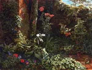 The Neglected Garden by William Trost Richards - Oil Painting Reproduction