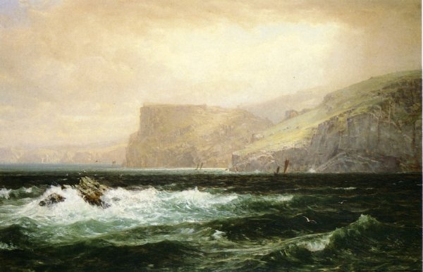 Main Product Photo of Tintagel Coast Painting by William Trost Richards