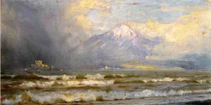Vesuvius in Winter by William Trost Richards - Oil Painting Reproduction