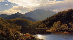 View in the White Mountains Oil painting by William Trost Richards