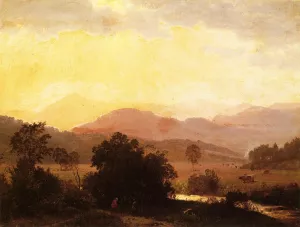 View of the Adirondacks by William Trost Richards Oil Painting