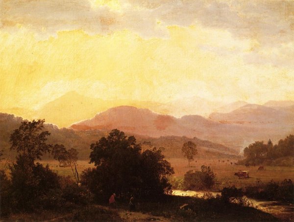 Main Product Photo of View of the Adirondacks Painting by William Trost Richards