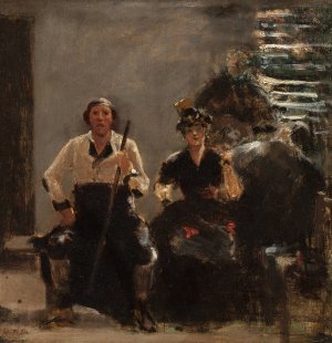 Sketch for The Quartette by William Turner Dannat Oil Painting