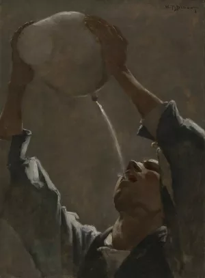 Study for 'An Aragonese Smuggler' by William Turner Dannat Oil Painting