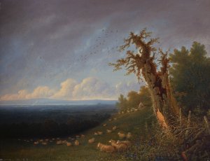 Shepherd Boy on a Hillside by William Turner Of Oxford Oil Painting