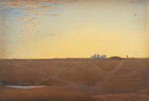 Stonehenge - Twilight by William Turner Of Oxford Oil Painting