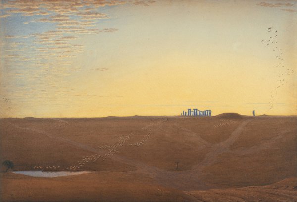 Main Product Photo of Stonehenge - Twilight  Painting by William Turner Of Oxford