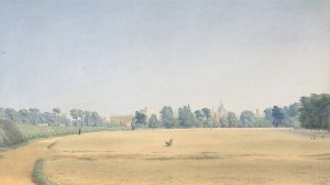 View of University Park looking towards New College, Oxford by William Turner Of Oxford Oil Painting