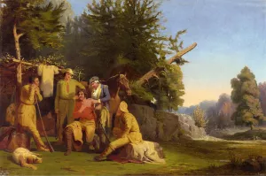 The Wounded Scout by William Tylee Ranney Oil Painting