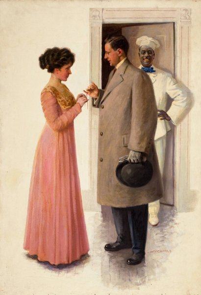 Main Product Photo of Don't Forget! Painting by William Vincent Cahill