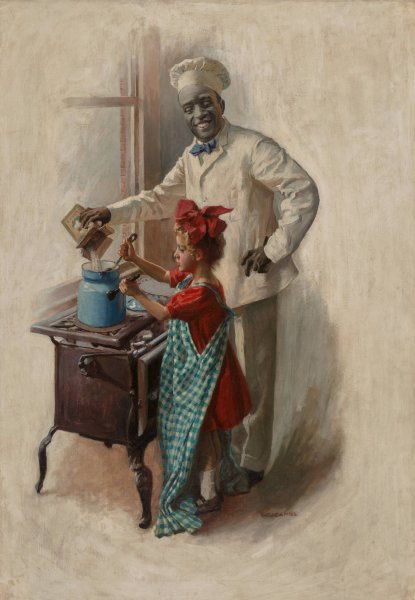 Main Product Photo of The Cooking Lesson  Painting by William Vincent Cahill